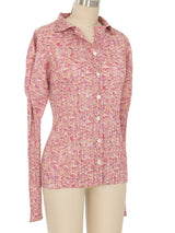 Issey Miyake Pleats Please Pink Granite Printed Jacket Jacket arcadeshops.com