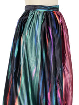 Giorgio Armani Multicolor Brushstroke Maxi Skirt Bottom arcadeshops.com