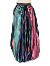 Giorgio Armani Multicolor Brushstroke Maxi Skirt Bottom arcadeshops.com