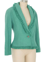 1998 Christian Dior Diorient Express Fringed Wool Jacket Jacket arcadeshops.com