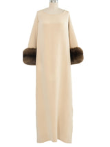 Normal Norell Tan Sable Trimmed Dress Ensemble Suit arcadeshops.com