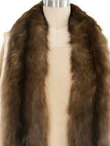 Normal Norell Tan Sable Trimmed Dress Ensemble Suit arcadeshops.com