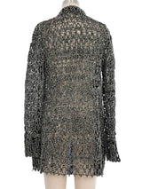 Gianfranco Ferre Roped Open Front Lace Jacket Jacket arcadeshops.com