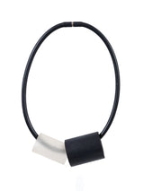 Black Rubber Tube Necklace Jewelry arcadeshops.com