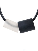 Black Rubber Tube Necklace Jewelry arcadeshops.com