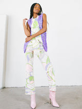 1960s Purple Crochet Vest Top arcadeshops.com