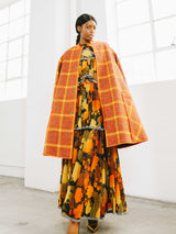 1960s Bonnie Cashin Red Houndstooth Coat Outerwear arcadeshops.com