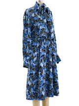 Yves Saint Laurent Blue Palm Dress Dress arcadeshops.com