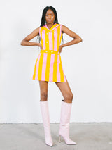 1960s Candy Striped Two Piece Play Suit Suit arcadeshops.com