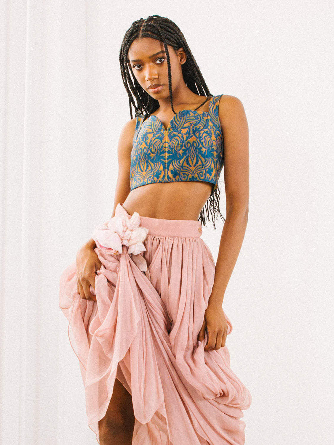 Christian Dior Brocade Bustier Top