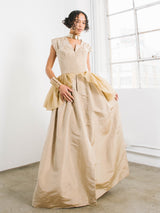 Geoffrey Beene Convertible Peplum Bustier Gown Ensemble Suit arcadeshops.com