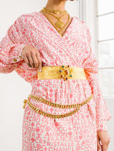 1996 Chanel Gripoix Buckle Metal Mesh Belt Accessory arcadeshops.com