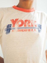 York Barbell Ringer Tee T-shirt arcadeshops.com