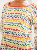 Yves Saint Laurent Multicolor Logo Tee T-shirt arcadeshops.com