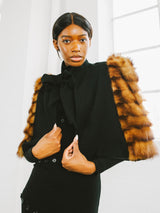 1930s Fur Trimmed Capelet Jacket arcadeshops.com