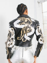 North Beach Leather Panther Moto Jacket Jacket arcadeshops.com