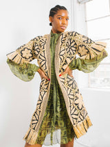2020 Oscar de la Renta Crochet Raffia Jacket Jacket arcadeshops.com