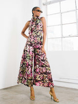 Batik Dyed Three Piece Palazzo Pant Ensemble Suit arcadeshops.com
