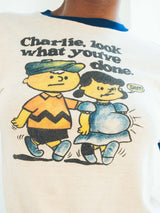 Peanuts Pregnant Lucy Ringer Tee T-shirt arcadeshops.com