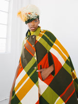 1960s Olive Felt Ostrich Feather and Berry Hat Accessory arcadeshops.com