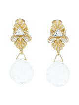 Gianfranco Ferre Faceted Drop Earrings Accessory arcadeshops.com
