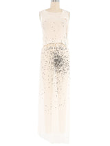 Ann Demeulemeester Beaded Silk Wrap Dress Dress arcadeshops.com
