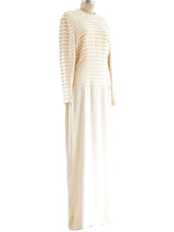 Galanos Pleated Silk Gown Dress arcadeshops.com