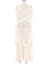 Swiss Dot Net Ruffle Dress Dress arcadeshops.com