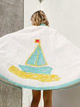 Chenille Terry Cloth Nautical Cape Jacket arcadeshops.com