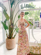 John Galliano Floral Gazette Print Slip Dress Dress arcadeshops.com