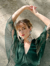 Oversized Rhinestone Earrings Jewelry arcadeshops.com