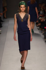 2004 Miu Miu Embellished Indigo Dress Dress arcadeshops.com