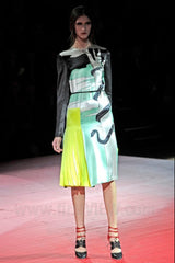 2011 Miu Miu Satin Colorblock Snake Dress Dress arcadeshops.com