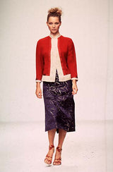 1997 Prada Satin Vine Print Skirt Bottom arcadeshops.com