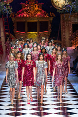 Dolce and Gabbana Sequin Jeweled Collar Dress Dress arcadeshops.com