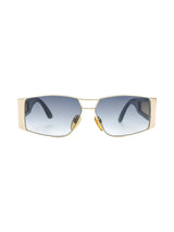 Valentino Gold Cage Framed Sunglasses Accessory arcadeshops.com
