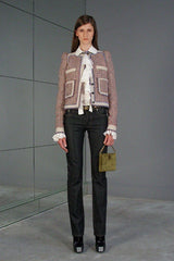 Balenciaga Houndstooth Tweed Cropped Jacket Jacket arcadeshops.com