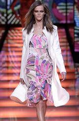 2002 Gianni Versace Sleeveless Printed Silk Dress Dress arcadeshops.com