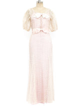 1930's Blush Lined Eyelet Dress Dress arcadeshops.com