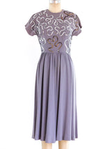 1940's Soutache Sequin Dress Dress arcadeshops.com