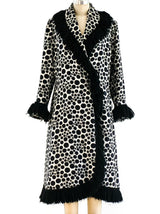 1960's Fringed Polka Dot Coat Jacket arcadeshops.com