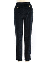 1990's Moschino Zippered Velvet Pants Bottom arcadeshops.com