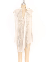 Vivienne Westwood Sleeveless Silk Chiffon Blouse Top arcadeshops.com