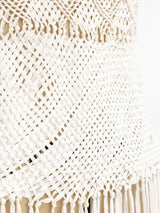 1970's Macrame Fringe Tank Top Top arcadeshops.com
