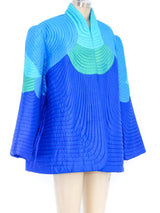 Iridescent Quilted Thai Silk Jacket Jacket arcadeshops.com