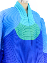 Iridescent Quilted Thai Silk Jacket Jacket arcadeshops.com