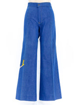 Antonio Guiseppe Bugs Bunny Embroidered Denim Bottom arcadeshops.com