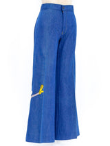 Antonio Guiseppe Bugs Bunny Embroidered Denim Bottom arcadeshops.com