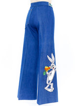 Antonio Guiseppe Bugs Bunny Embroidered Denim Bottom arcadeshops.com