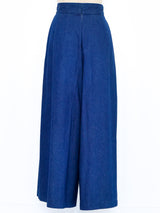 Denim Gaucho Pants Bottom arcadeshops.com